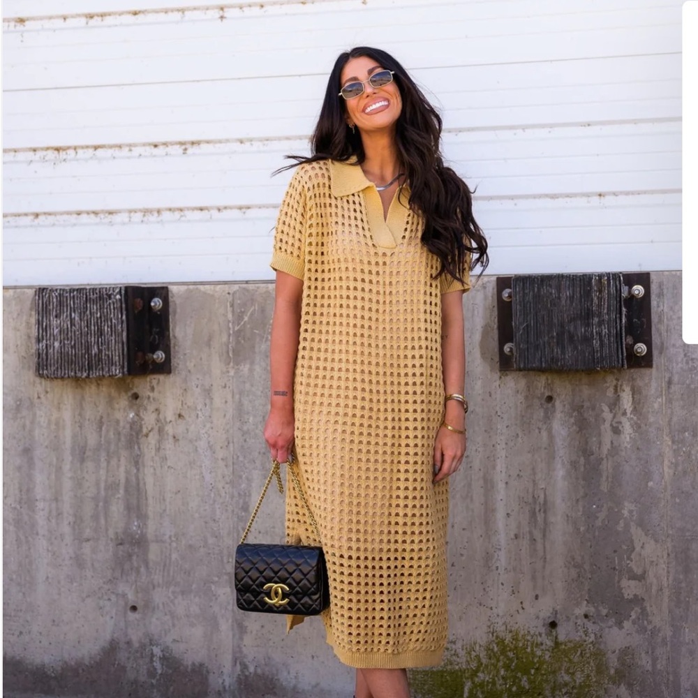 Dressed in Lala Soul Stuff Knit Dress in Tan - Picture 2 of 12